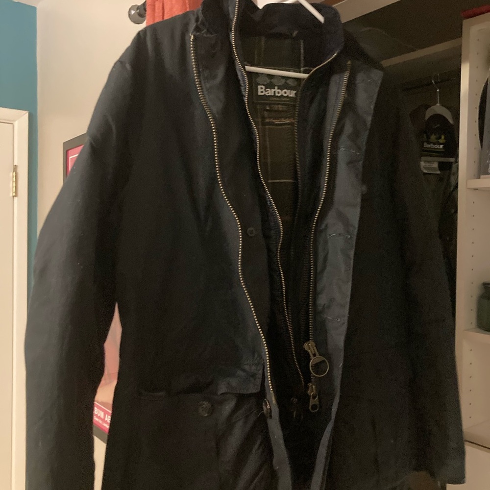 Barbour Classic Leather Tartan Jacket Men’s Large